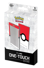 Ultra Pro ONE-TOUCH Edge Poké Ball front border showcases Pokémon cards in bold color.
