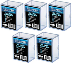 Ultra Pro 2-piece storage boxes stack neatly for compact card organization.
