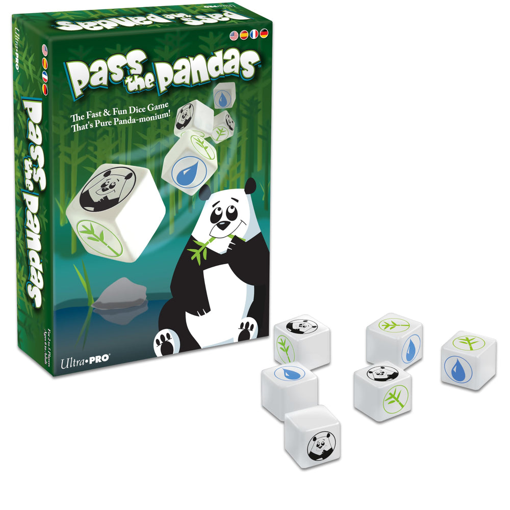 Ultra Pro Pass The Pandas: blank dice keep players rolling again for suspense.