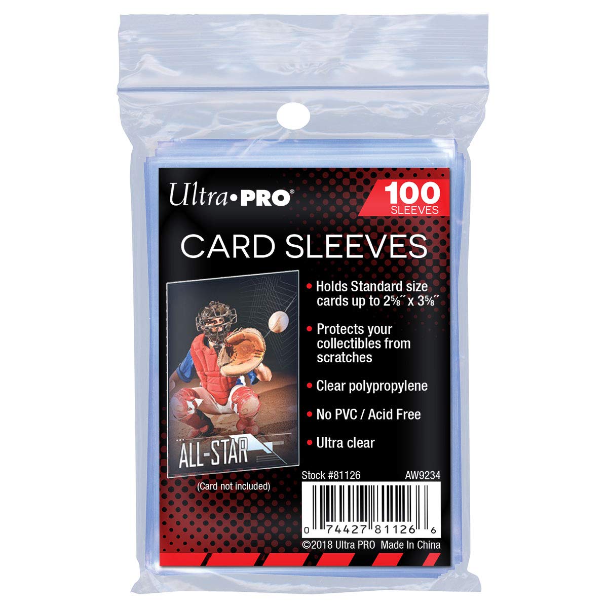 Ultra PRO Penny Sleeves clear soft sleeve for standard cards, protects clarity during handling.
