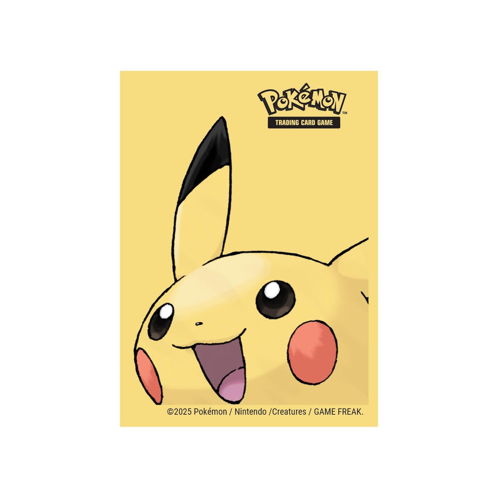 Ultra PRO Pikachu Edition 65ct deck sleeves protect Pokémon cards during gameplay