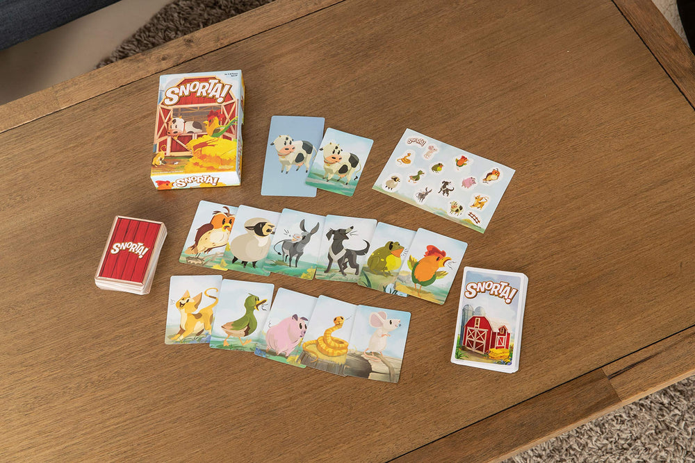 Ultra Pro Playroom Snorta card-match action highlights quick-paced family competition.