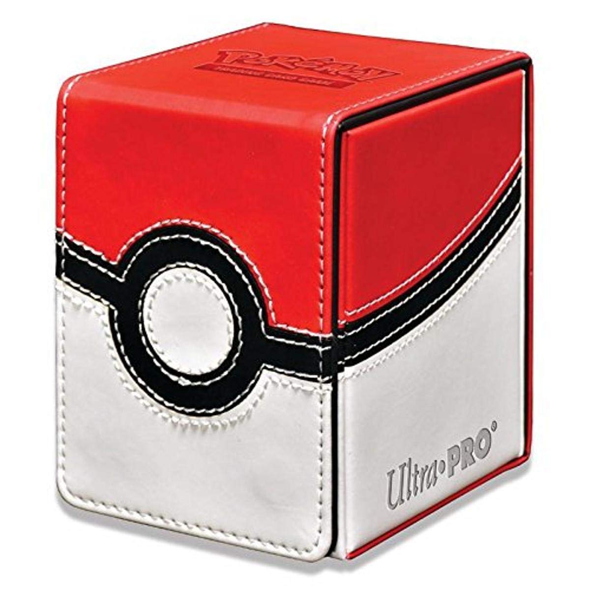 Ultra Pro Poke Ball Alcove Flip Box with magnetic lid, protects up to 100 double-sleeved cards