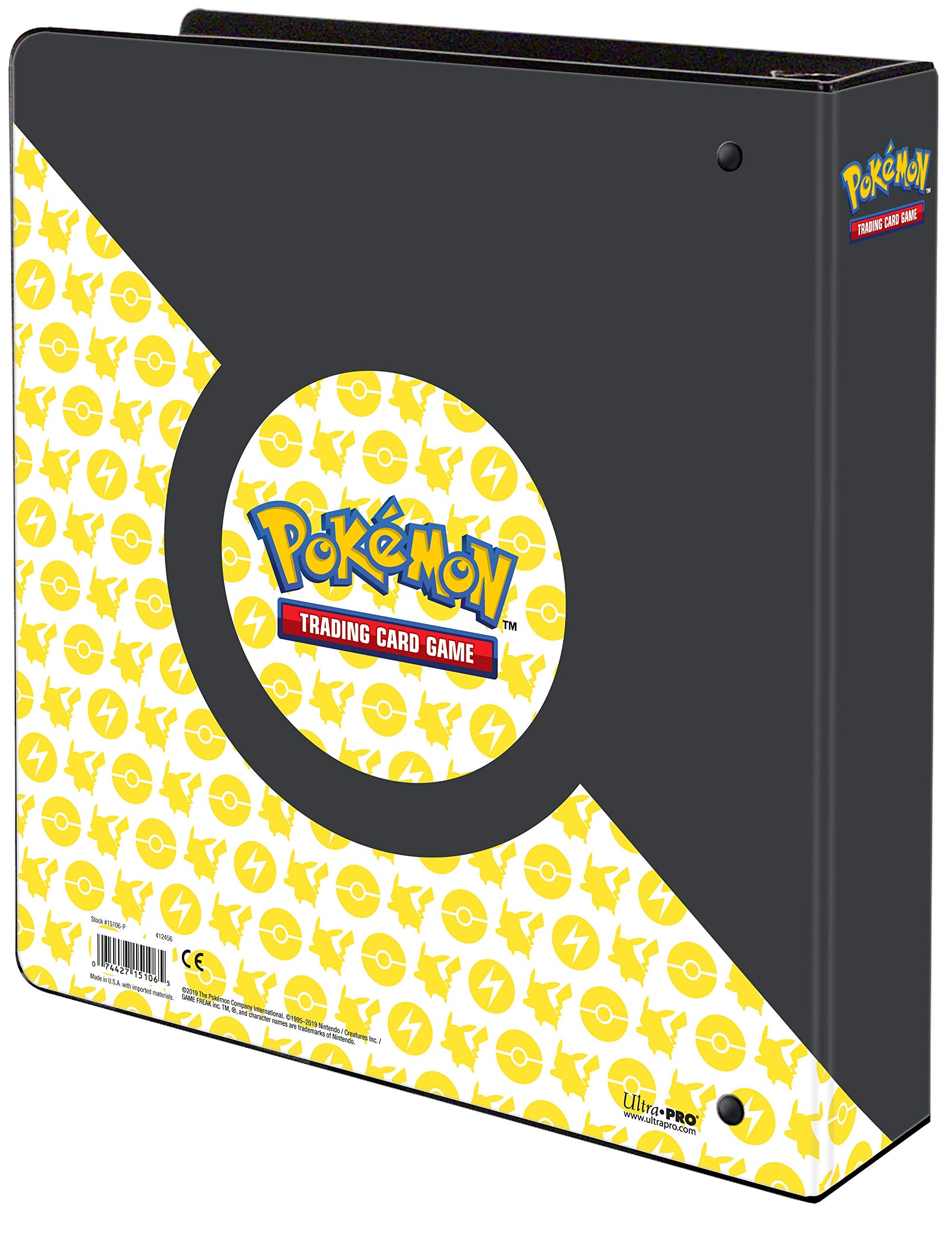 9-pocket pages securely hold Pokemon cards with easy flip-through.