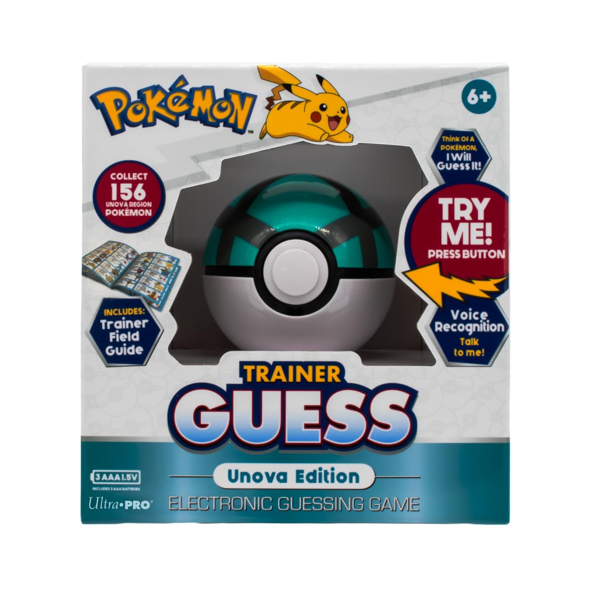 Ultra Pro Pokemon Trainer Guess box enables quick on-the-go guessing.
