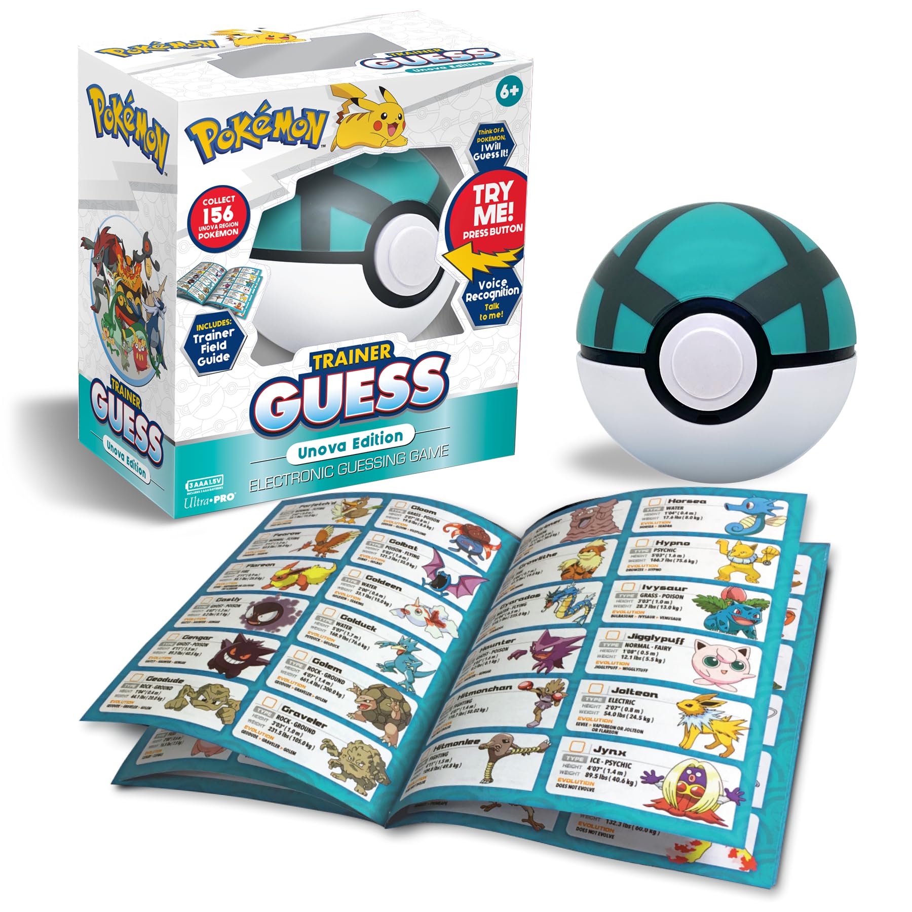 Voice recognition on Ultra Pro Trainer Guess enables smooth rounds.