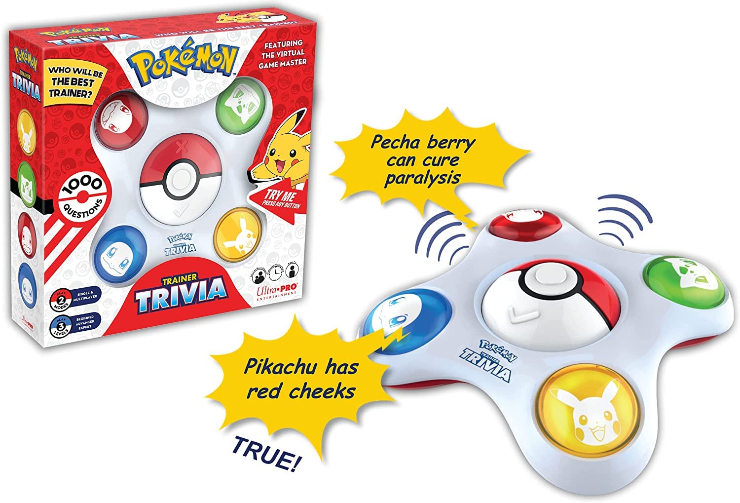 Ultra Pro Pokemon Trainer Trivia multiplayer mode enables friendly competition with friends