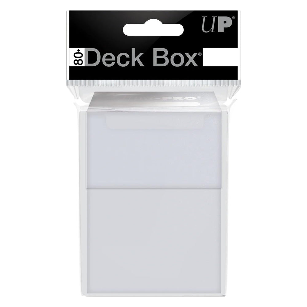 Ultra PRO PRO 80+ deck box white travel-ready keeps cards organized on the go.