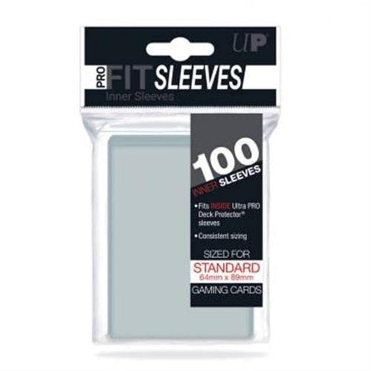 Ultra Pro Pro-Fit deck protectors pack front view, clean display and protection