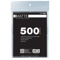 Ultra PRO PRO-Matte 500ct black sleeves protect standard-size cards with glare-reducing finish.
