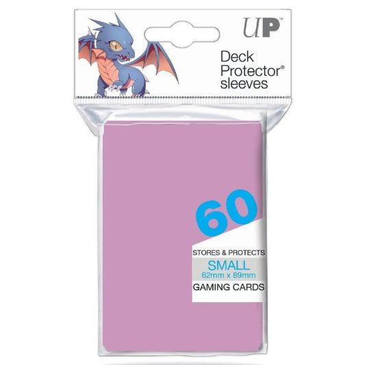 Ultra Pro Pro-Matte Red Small sleeves side view—soft matte texture and easy handling.