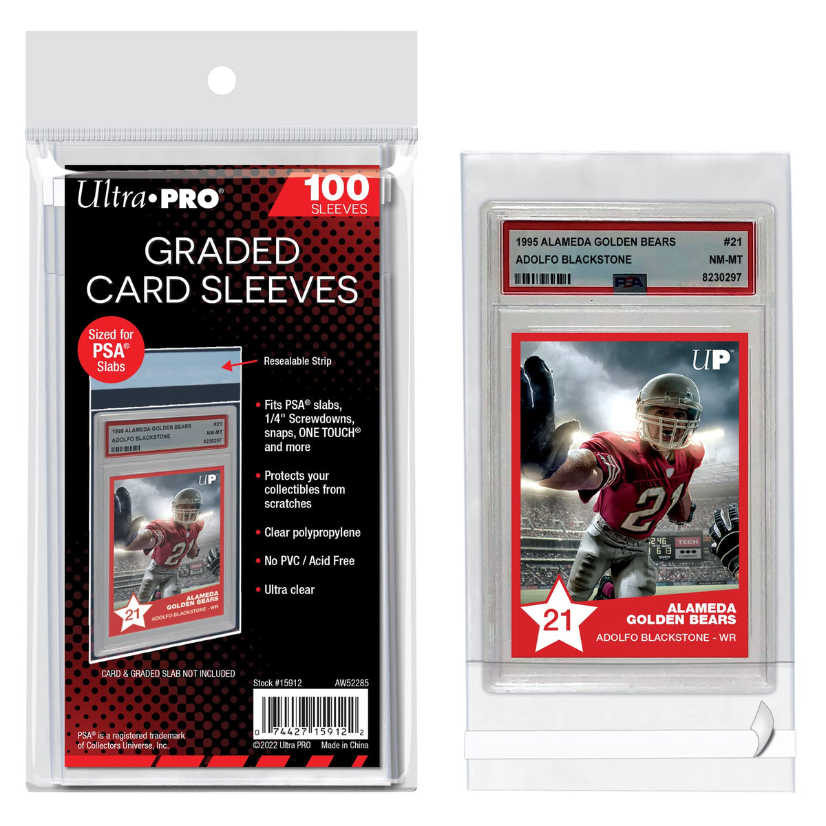 Ultra PRO PSA graded slab sleeves offer crystal-clear protection for PSA slabs.