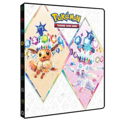 Ultra PRO Scarlet & Violet 9-Pocket Portfolio front cover featuring Terestallized Eevee for display and protection.