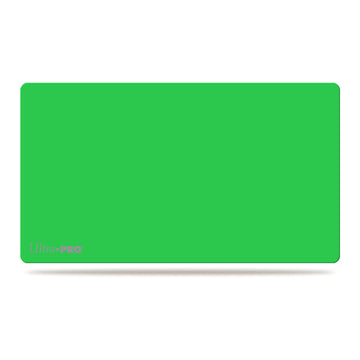 Ultra Pro lime green play mat for card games protects surfaces and keeps items clean