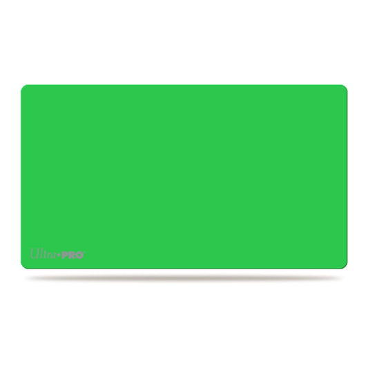 Ultra Pro lime green play mat for card games protects surfaces and keeps items clean
