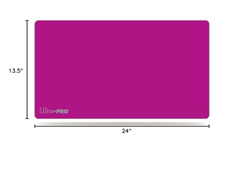 Ultra Pro Solid Pink Play Mat with rubber bottom prevents slipping.