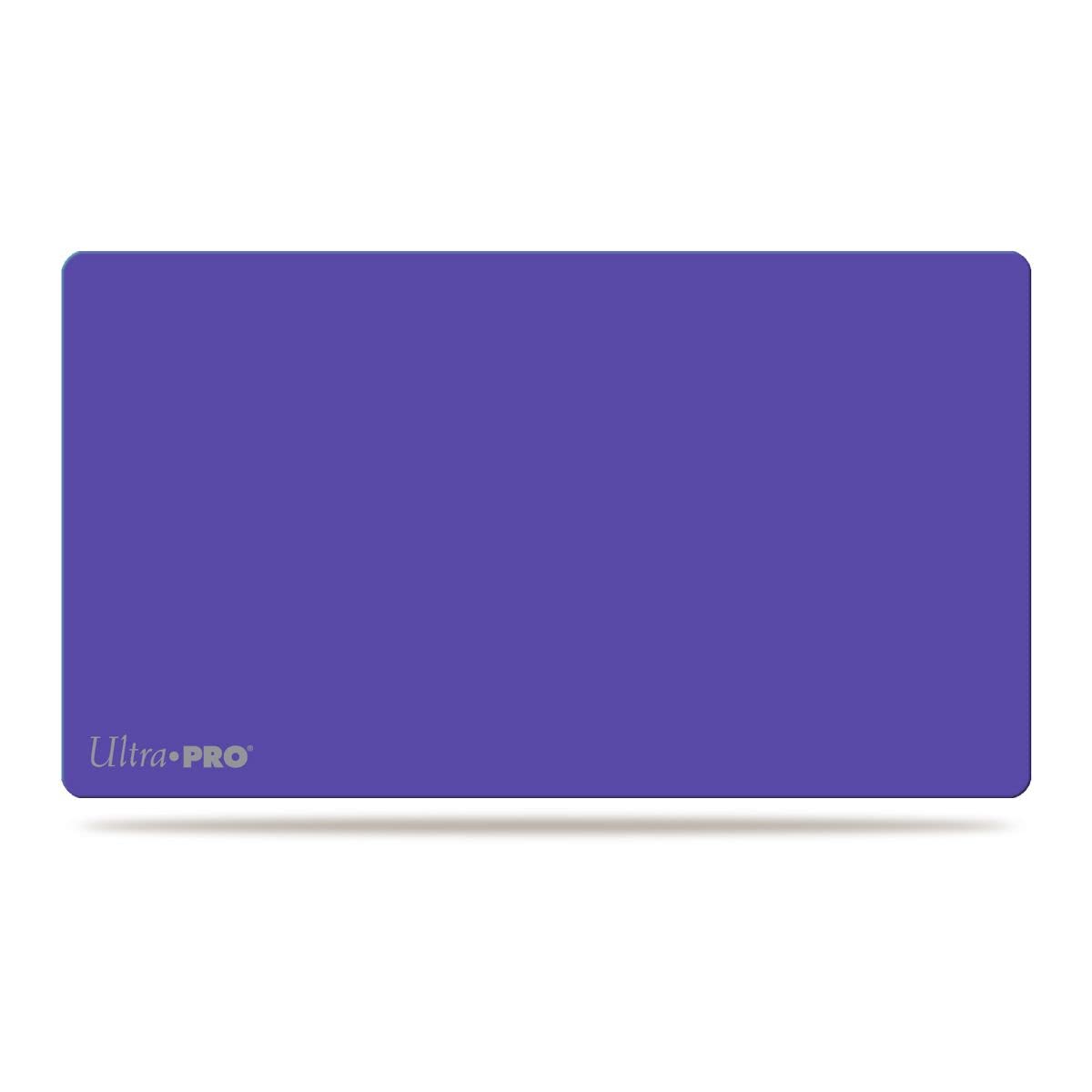 Ultra Pro Solid Purple Play Mat, top view, protects game surfaces from dirt and wear.