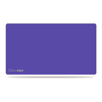 Ultra Pro Solid Purple Play Mat, top view, protects game surfaces from dirt and wear.