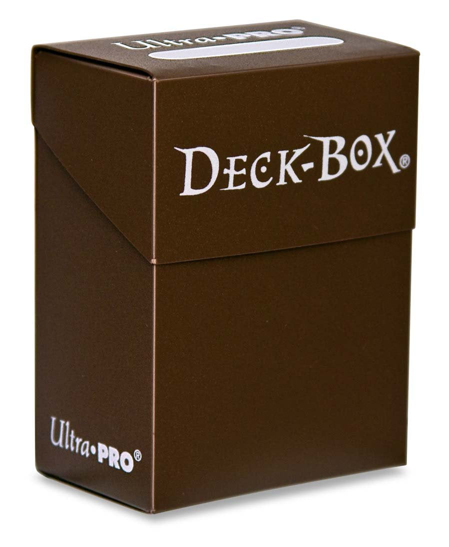 Ultra PRO Standard Deck Box in brown holds 80 cards for organized storage