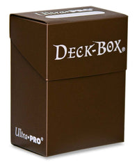 Ultra PRO Standard Deck Box in brown holds 80 cards for organized storage