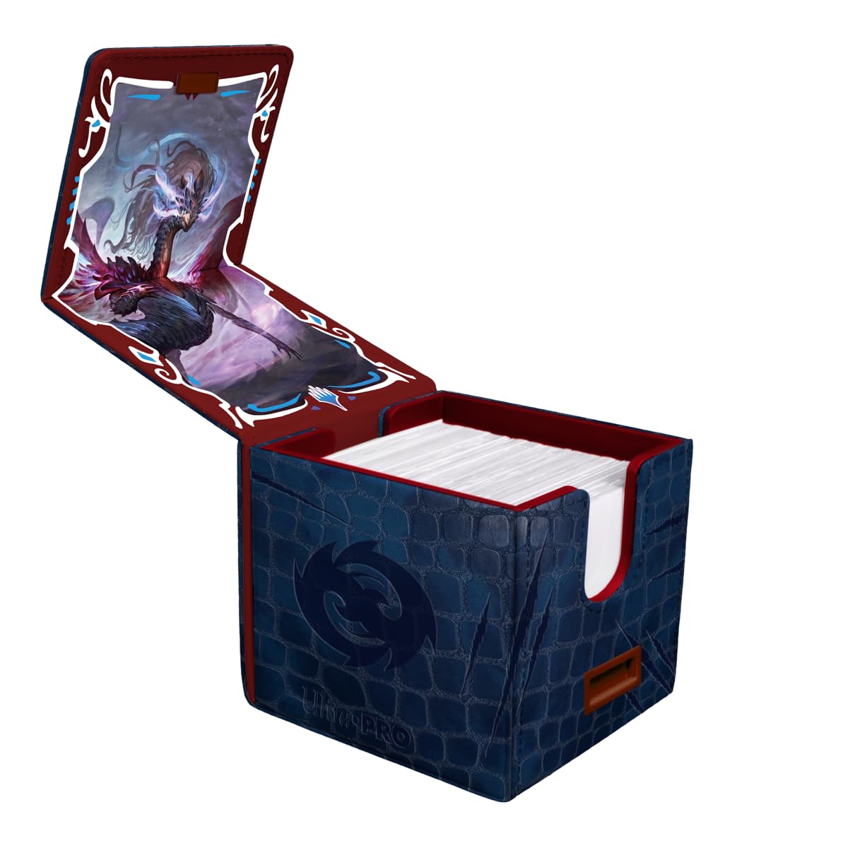 Ultra Pro Tarkir Dragonstorm Shiko deck box showing magnetic closure securing cards.