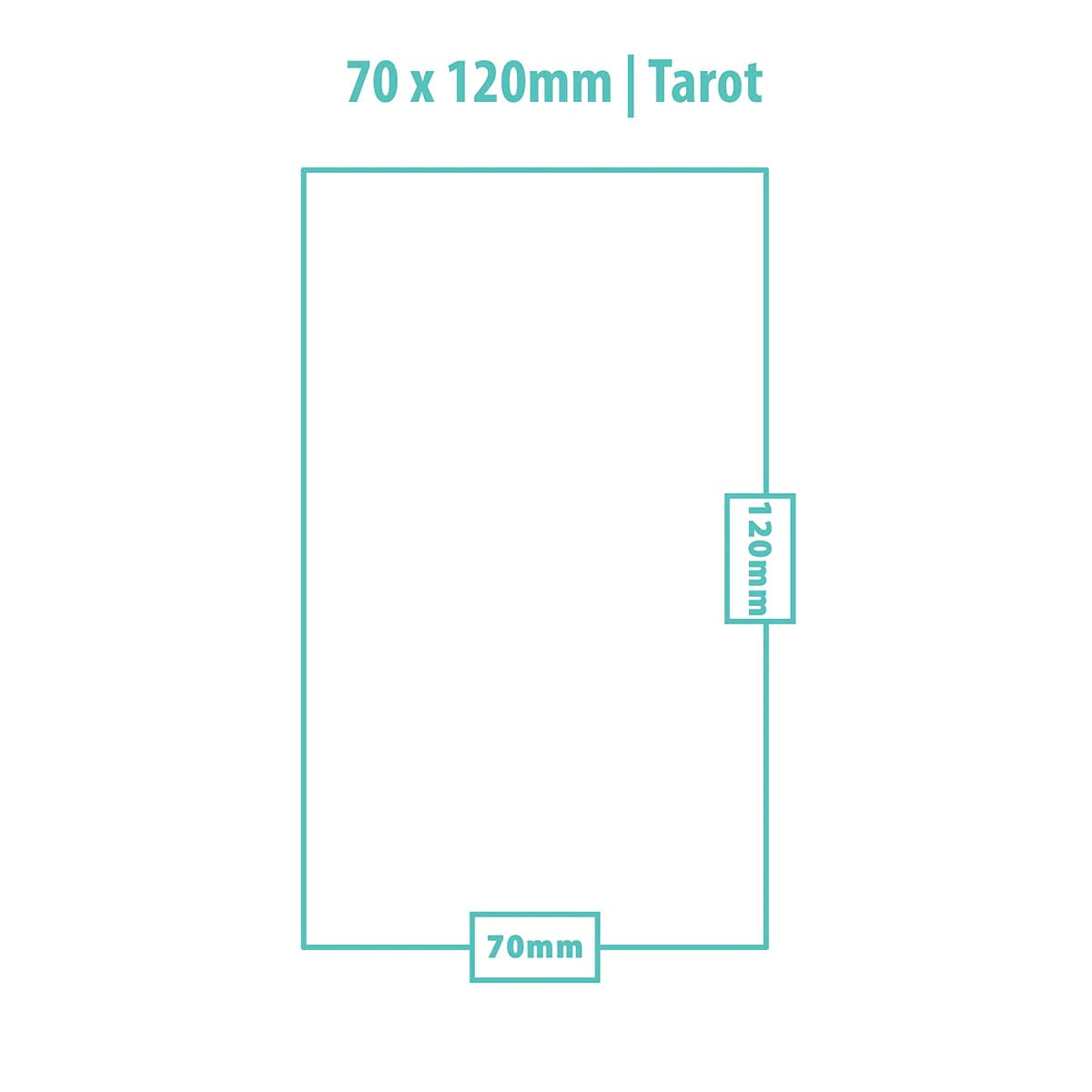 Ultra Pro Tarot sleeve 70x120 packaging, 50-pack ready for storage and transport.