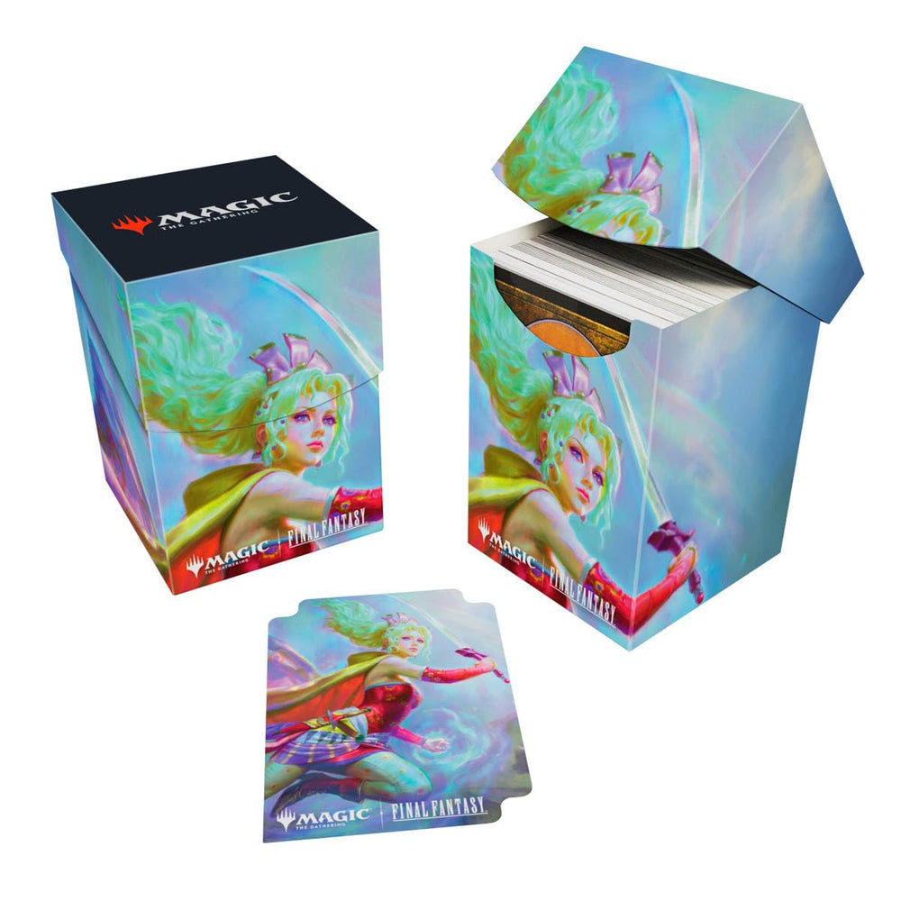 Ultra Pro Terra, Herald of Hope Commander deck box protects up to 100 double-sleeved cards.