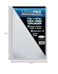 Ultra Pro Thick Comic Toploader pack of 10 ready for safe storage