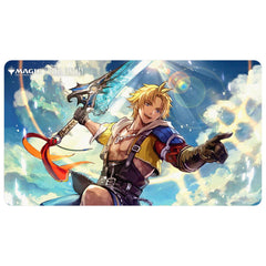 Ultra PRO Tidus Commander playmat artwork enhances MTG sessions with iconic design.