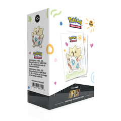 Ultra Pro Togepi Apex deck sleeves feature textured back to improve shuffle feel.