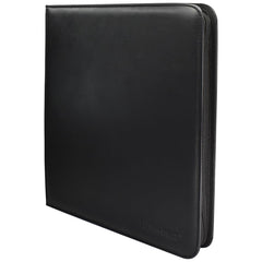 Ultra PRO Vivid 12-Pocket Zippered PRO-Binder, black cover, secure storage for up to 480 collectible cards.