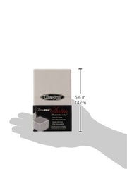 Ultra Pro White Satin Tower Deck Box interior with accessory compartment for dice and tokens