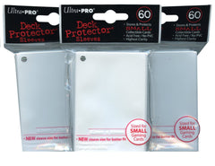 Ultra Pro YuGiOh sized deck protector sleeves in white protect cards during play