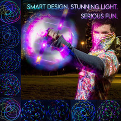 UltraPoi HelixPoi color modes display demonstrating 70 plus options for dynamic visuals