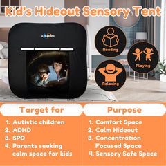 Ultrapopp 47x47in size fits in small rooms for private play.