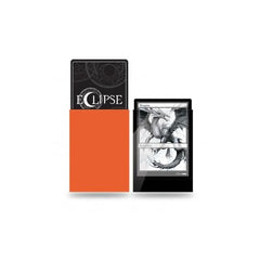 Ultra Pro Eclipse gloss sleeves collection view for pumpkin orange set, keeps cards organized and display ready.