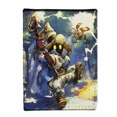 Open lid view of Ultra Pro Alcove Flip Deck Box featuring Vivi Ornitier artwork