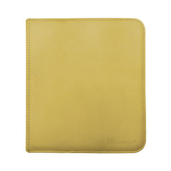 Ultra Pro UP 12-Pocket Zippered PRO Binder Yellow front view for organized supplies on the go.