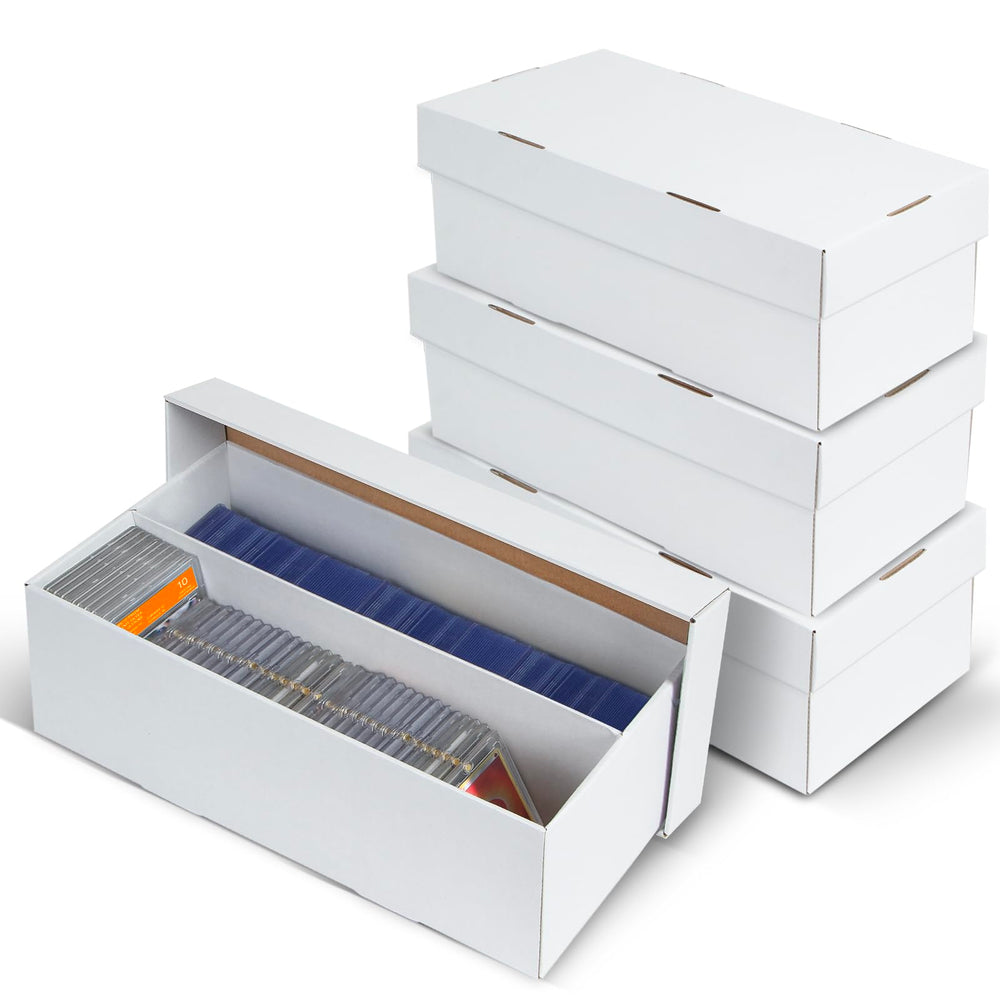 ULTRGEE 4-pack storage box with 2-row design for organized card access