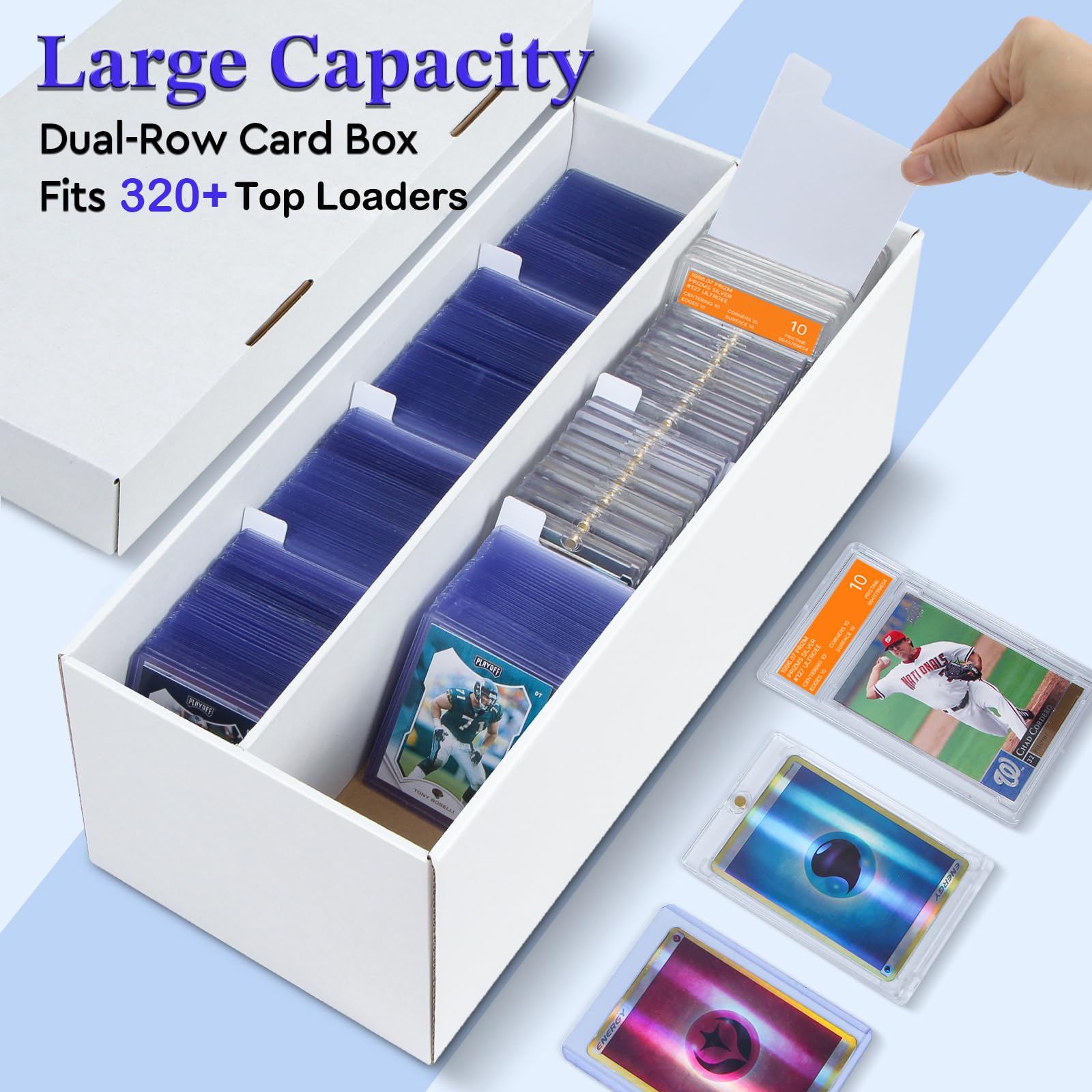 ULTRGEE accommodates PSA/HGA slabs securely for graded card organization