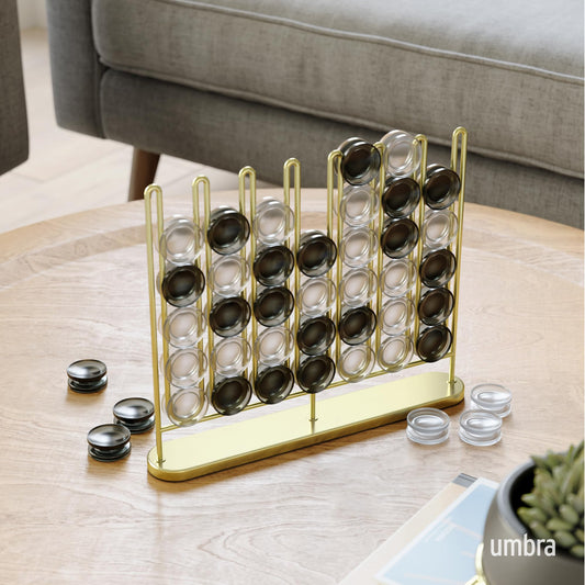 Umbra STAX with frosted pieces offers a stylish tabletop game that's easy to spot.