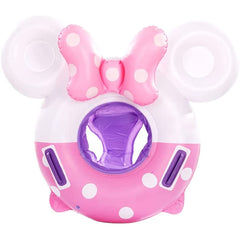 Umbresen baby swimming float with bowknot mouse enhances playful pool moments safely.
