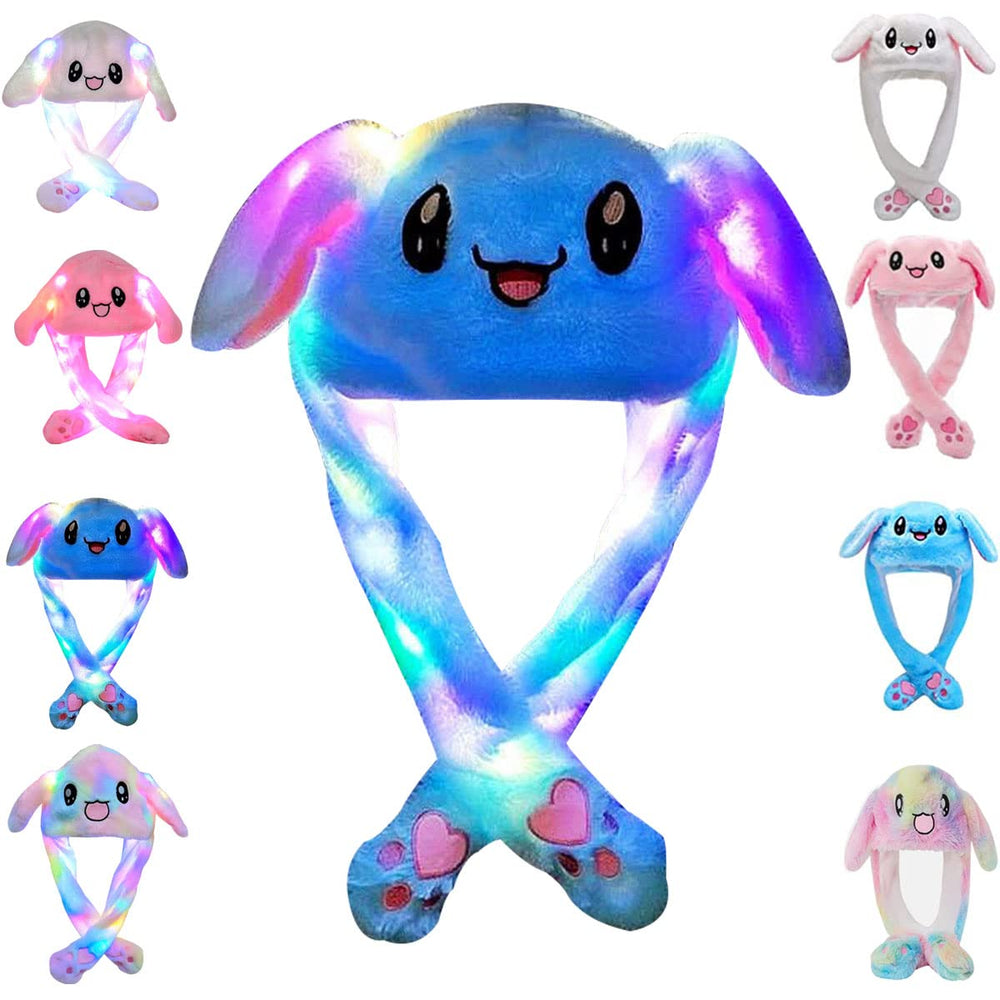 umbresen Bunny Hat with LED glow lighting for eye-catching cosplay and parties.
