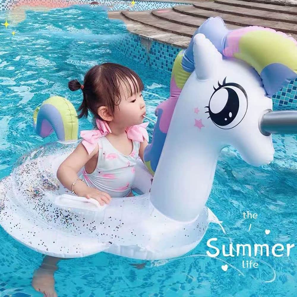 Umbresen durable PVC baby float supports kids under 44 lb for fun adventures.