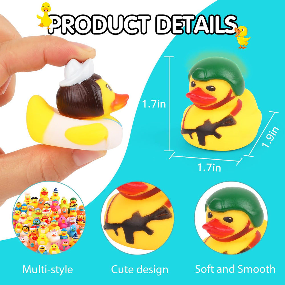 Cute character ducks ideal for decorations, gifts, and collectibles.