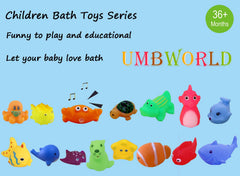 UMBWORLD bath toy turtle floats upright for safe play