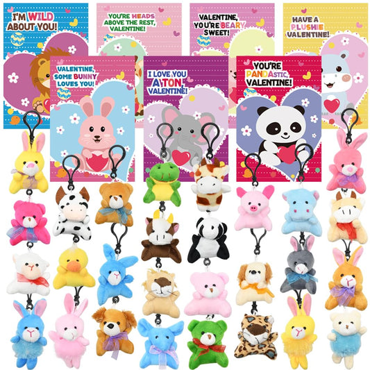UMEELR mini plush animals collection, vibrant assortment for kids' gifts