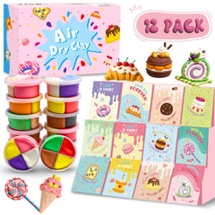 UMEELR air dry clay kit with greeting cards for kids crafts at home.