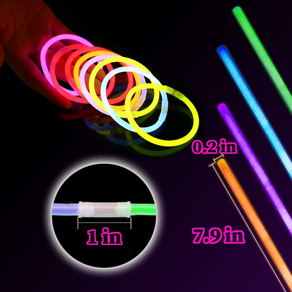 UMEELR glow sticks activation — bend, snap, and glow for instant light.