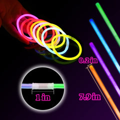 UMEELR glow sticks activation — bend, snap, and glow for instant light.